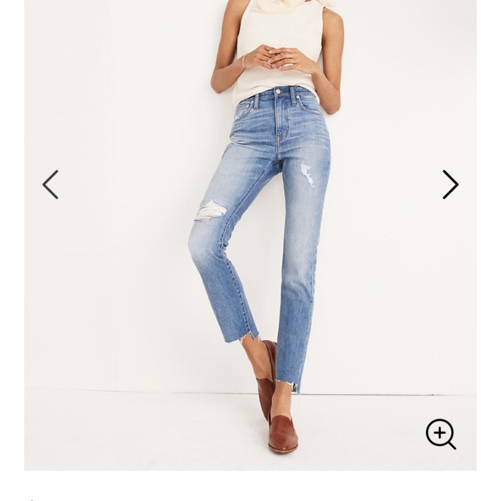 COPY - Madewell NWT “The High Rise Slim Boyjean”